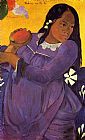 Paul Gauguin Woman with a Mango painting